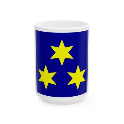 Flag of Budva Montenegro (Montenegro) White Coffee Mug 15oz - Go Mug Yourself