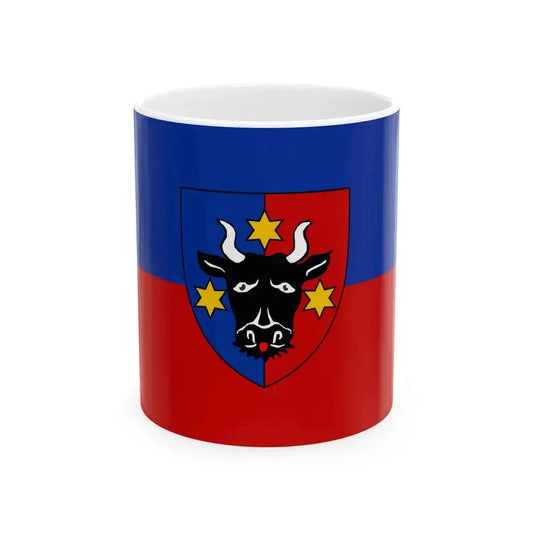 Flag of Bukovina Germans (Oman) White Coffee Mug 11oz - Go Mug Yourself