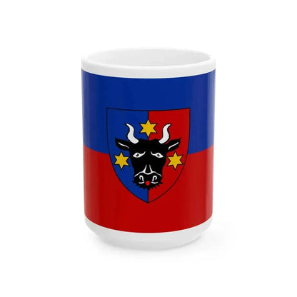 Flag of Bukovina Germans (Oman) White Coffee Mug 15oz - Go Mug Yourself