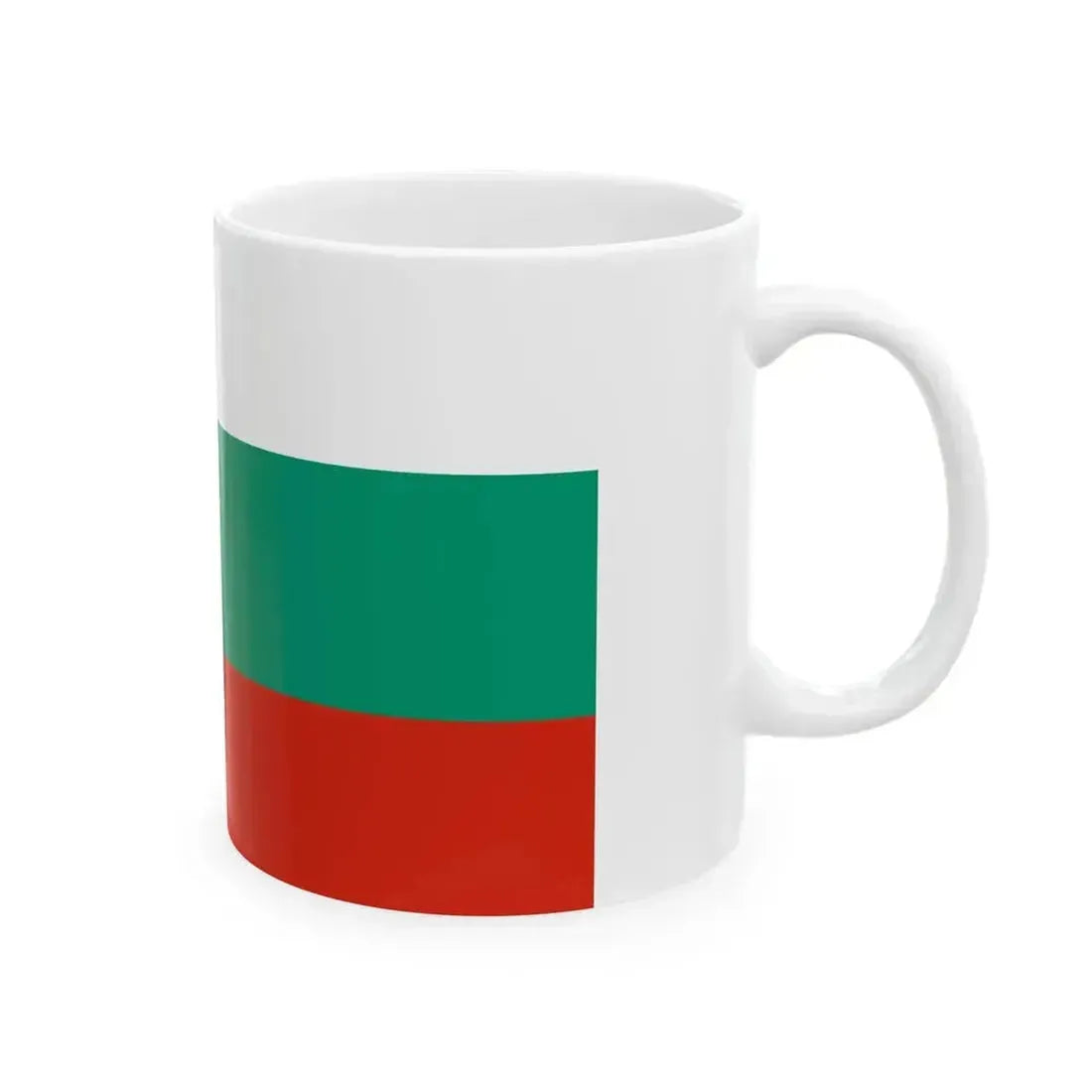 Flag of Bulgaria 1946-1948 3-2 (Bulgaria) White Coffee Mug - Go Mug Yourself