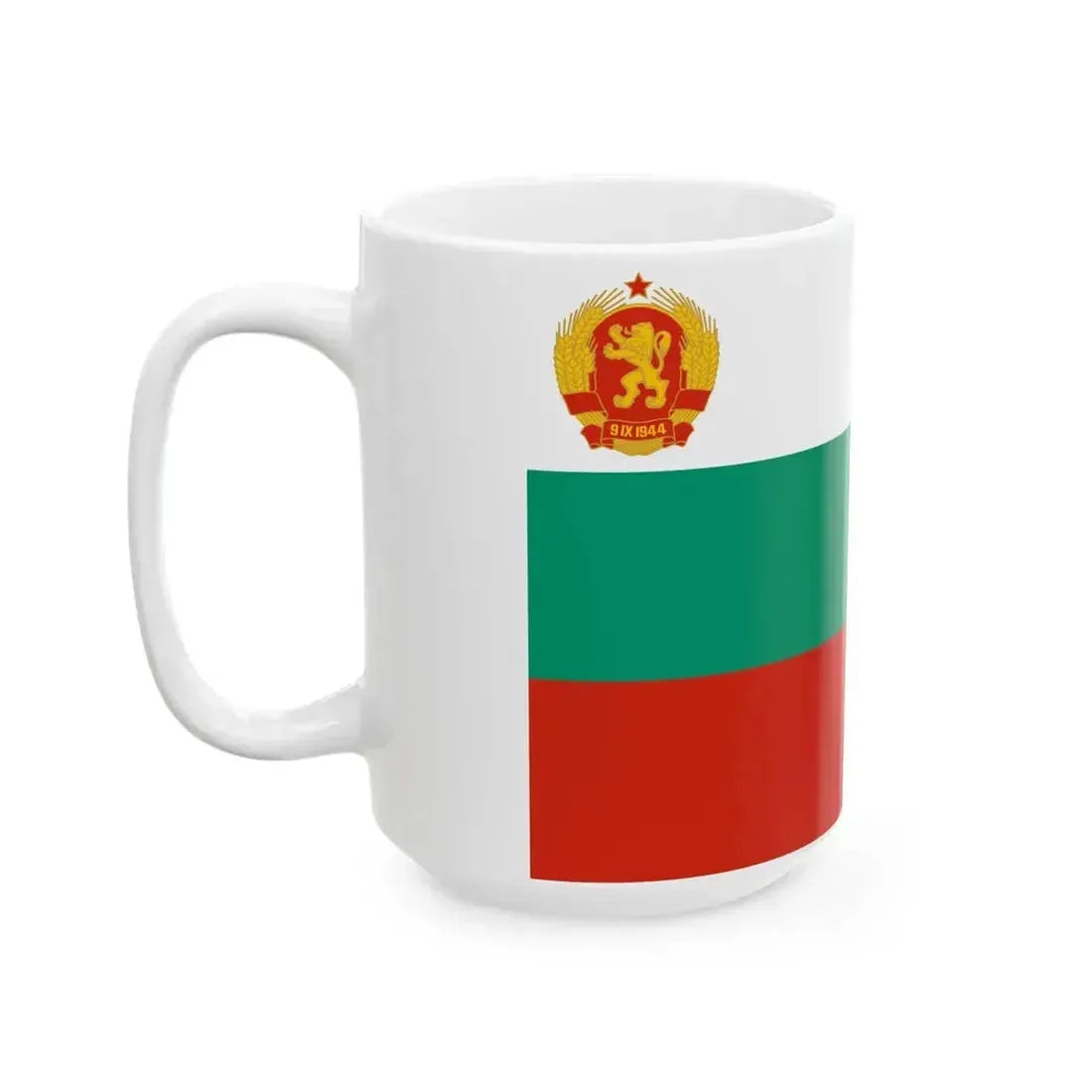 Flag of Bulgaria 1946-1948 3-2 (Bulgaria) White Coffee Mug - Go Mug Yourself