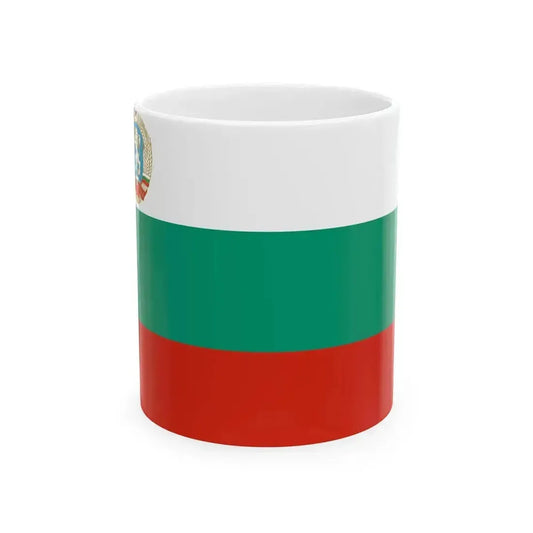 Flag of Bulgaria 1971-1990 3-2 (Bulgaria) White Coffee Mug 11oz - Go Mug Yourself