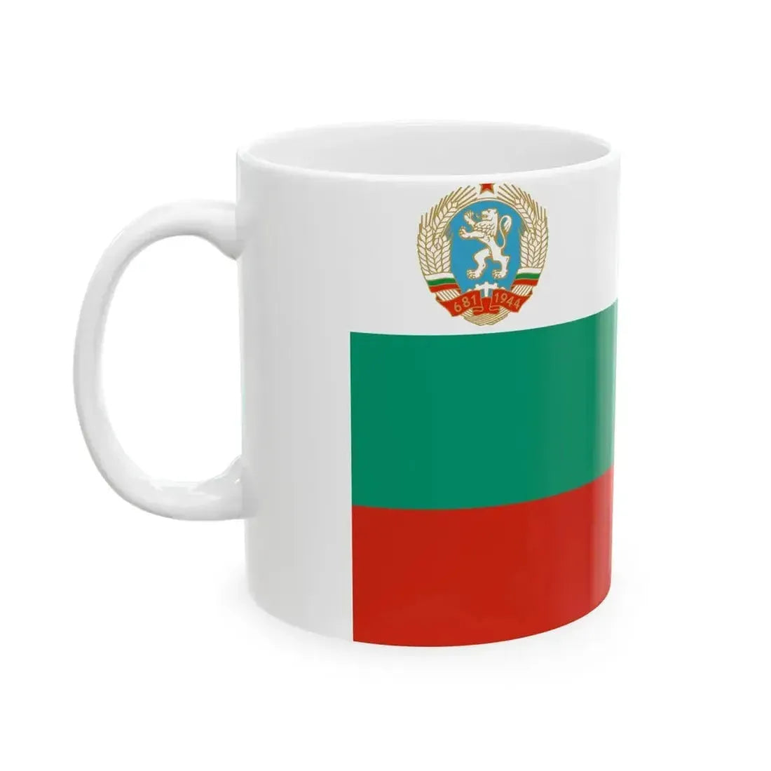 Flag of Bulgaria 1971-1990 3-2 (Bulgaria) White Coffee Mug - Go Mug Yourself