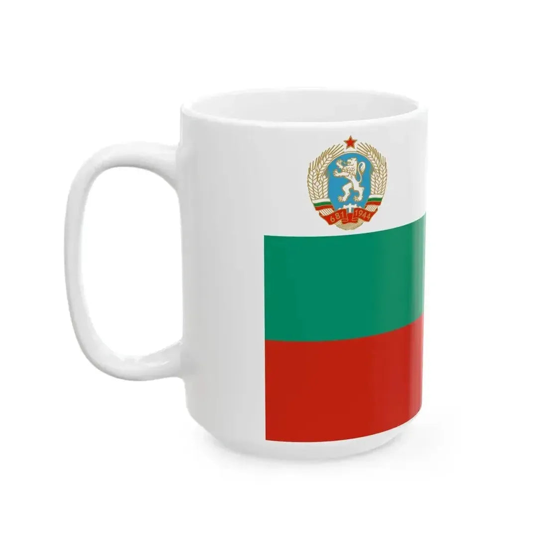 Flag of Bulgaria 1971-1990 3-2 (Bulgaria) White Coffee Mug - Go Mug Yourself