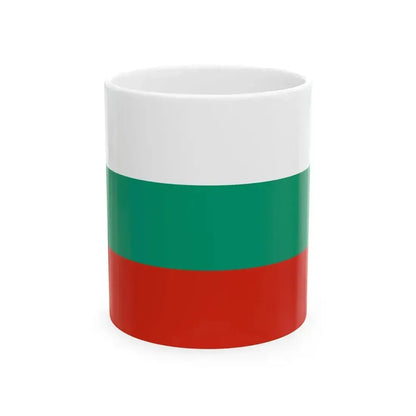 Flag of Bulgaria 3-2 (Bulgaria) White Coffee Mug 11oz - Go Mug Yourself