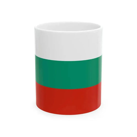 Flag of Bulgaria 3-2 (Bulgaria) White Coffee Mug 11oz - Go Mug Yourself