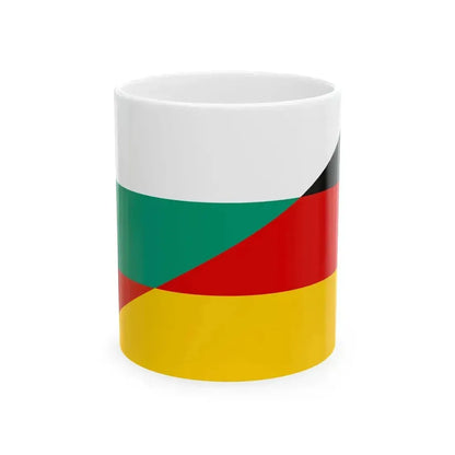 Flag of Bulgaria and Germany (Bulgaria) White Coffee Mug 11oz - Go Mug Yourself
