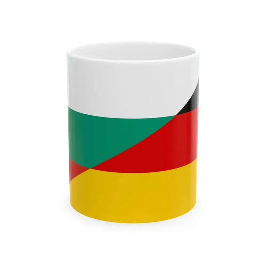 Flag of Bulgaria and Germany (Bulgaria) White Coffee Mug 11oz - Go Mug Yourself
