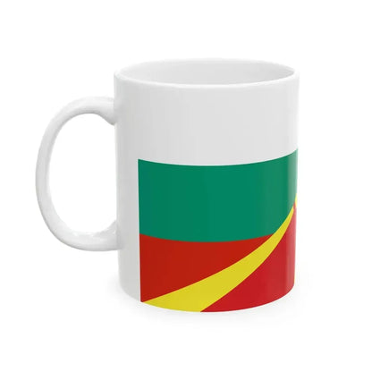 Flag of Bulgaria and North Macedonia (Bulgaria) White Coffee Mug - Go Mug Yourself
