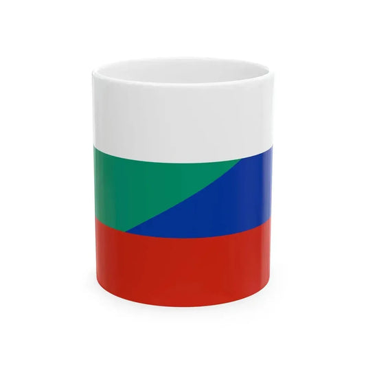 Flag of Bulgaria and Russia (Bulgaria) White Coffee Mug 11oz - Go Mug Yourself