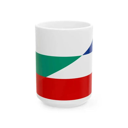 Flag of Bulgaria and Yugoslavia (Bulgaria) White Coffee Mug 15oz - Go Mug Yourself