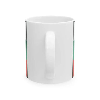 Flag of Bulgaria bordered (Bulgaria) White Coffee Mug - Go Mug Yourself