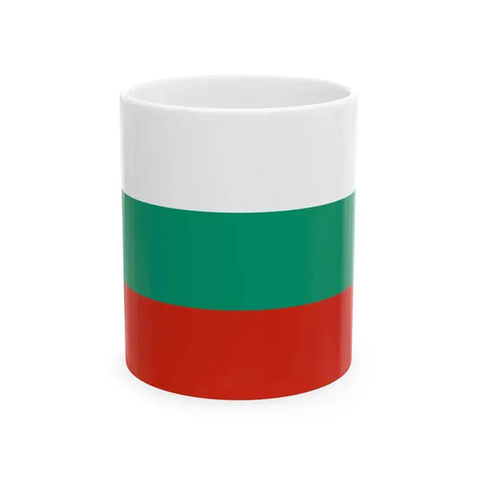 Flag of Bulgaria (Bulgaria) White Coffee Mug 11oz - Go Mug Yourself