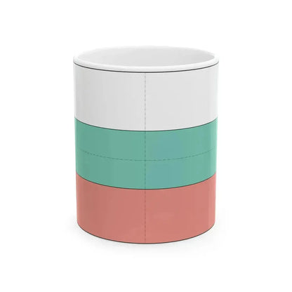 Flag of Bulgaria construction sheet (Bulgaria) White Coffee Mug 11oz - Go Mug Yourself