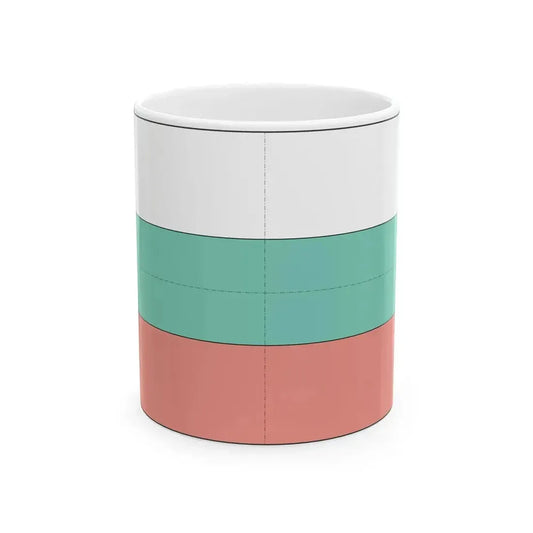 Flag of Bulgaria construction sheet (Bulgaria) White Coffee Mug 11oz - Go Mug Yourself