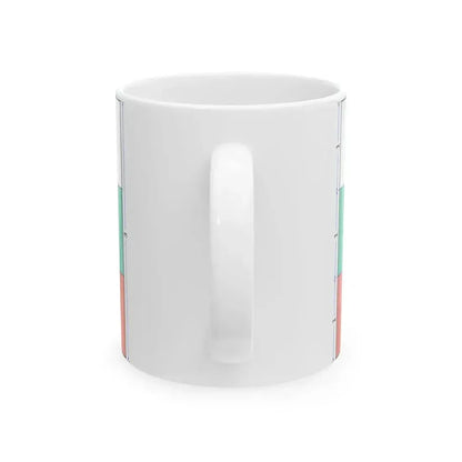 Flag of Bulgaria construction sheet (Bulgaria) White Coffee Mug - Go Mug Yourself