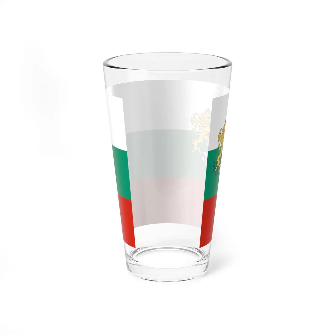 Flag of Bulgaria with coat of arms 2 (Bulgaria) Pint Glass 16oz - Go Mug Yourself
