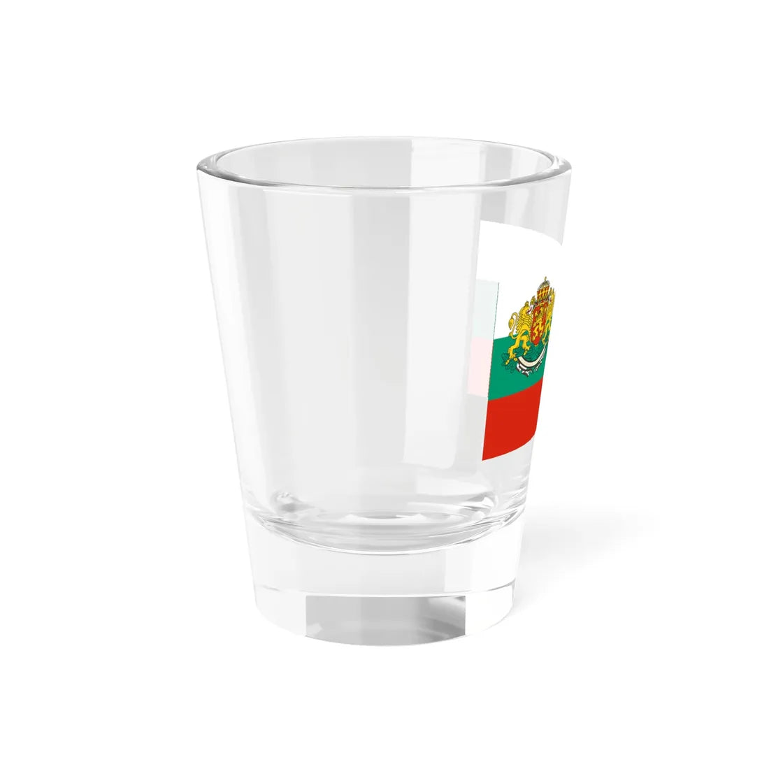 Flag of Bulgaria with coat of arms 2 (Bulgaria) Shot Glass 1.5oz - Go Mug Yourself
