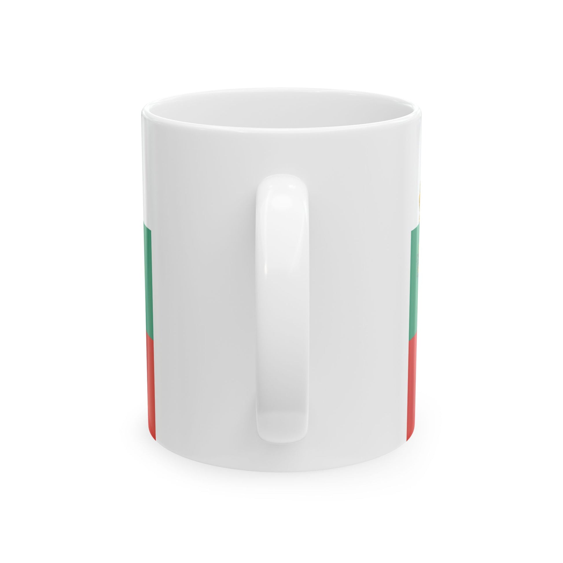 Flag of Bulgaria with coat of arms 2 (Bulgaria) White Coffee Mug-Go Mug Yourself