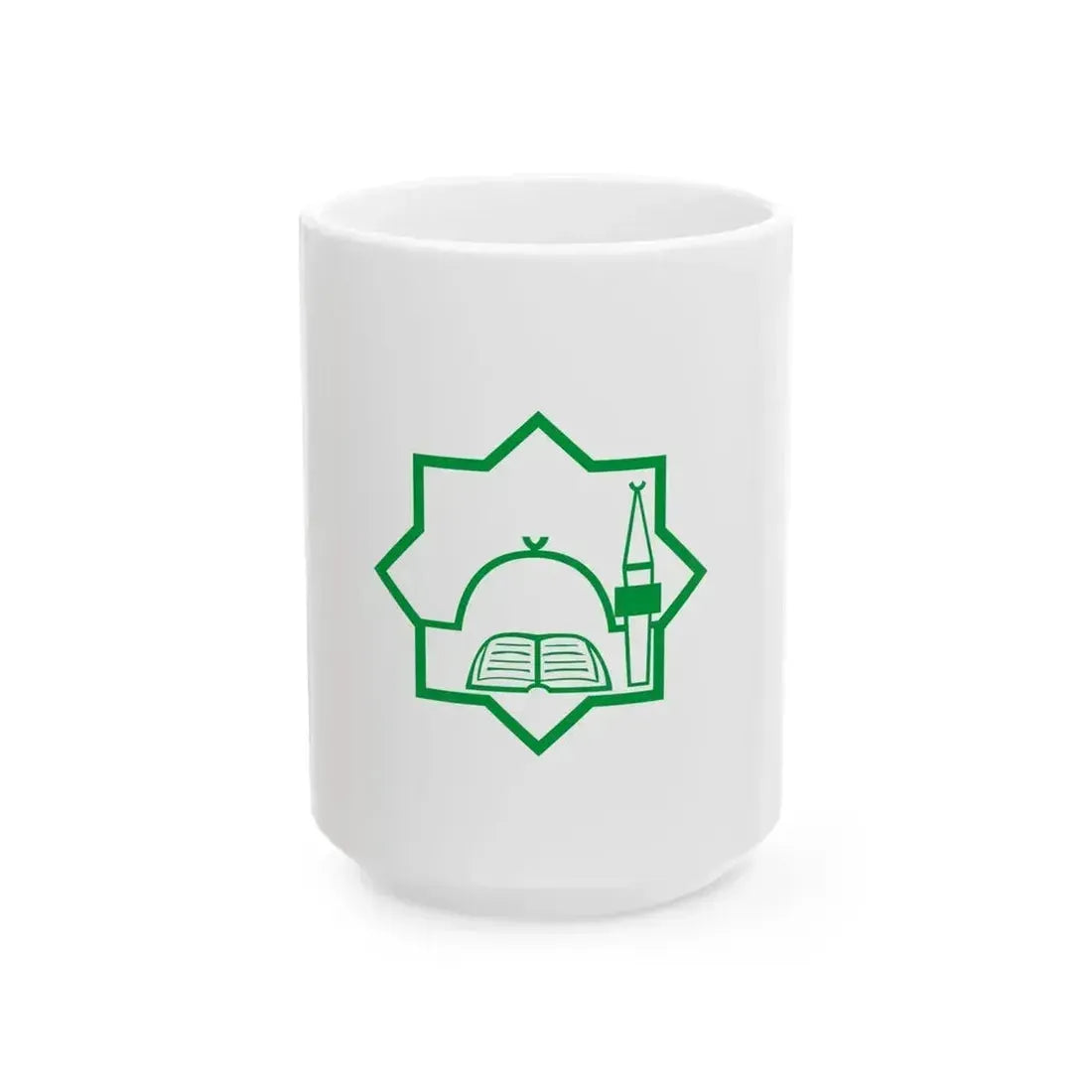 Flag of Bulgarian General Mufti (Bulgaria) White Coffee Mug 15oz - Go Mug Yourself