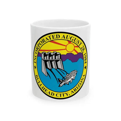 Flag of Bullhead City Arizona (United States) White Coffee Mug 11oz - Go Mug Yourself