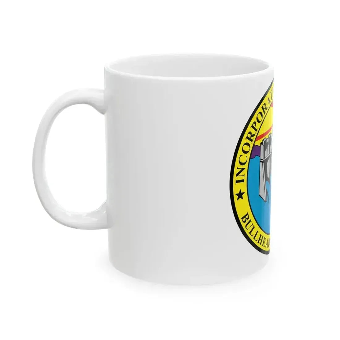 Flag of Bullhead City Arizona (United States) White Coffee Mug - Go Mug Yourself