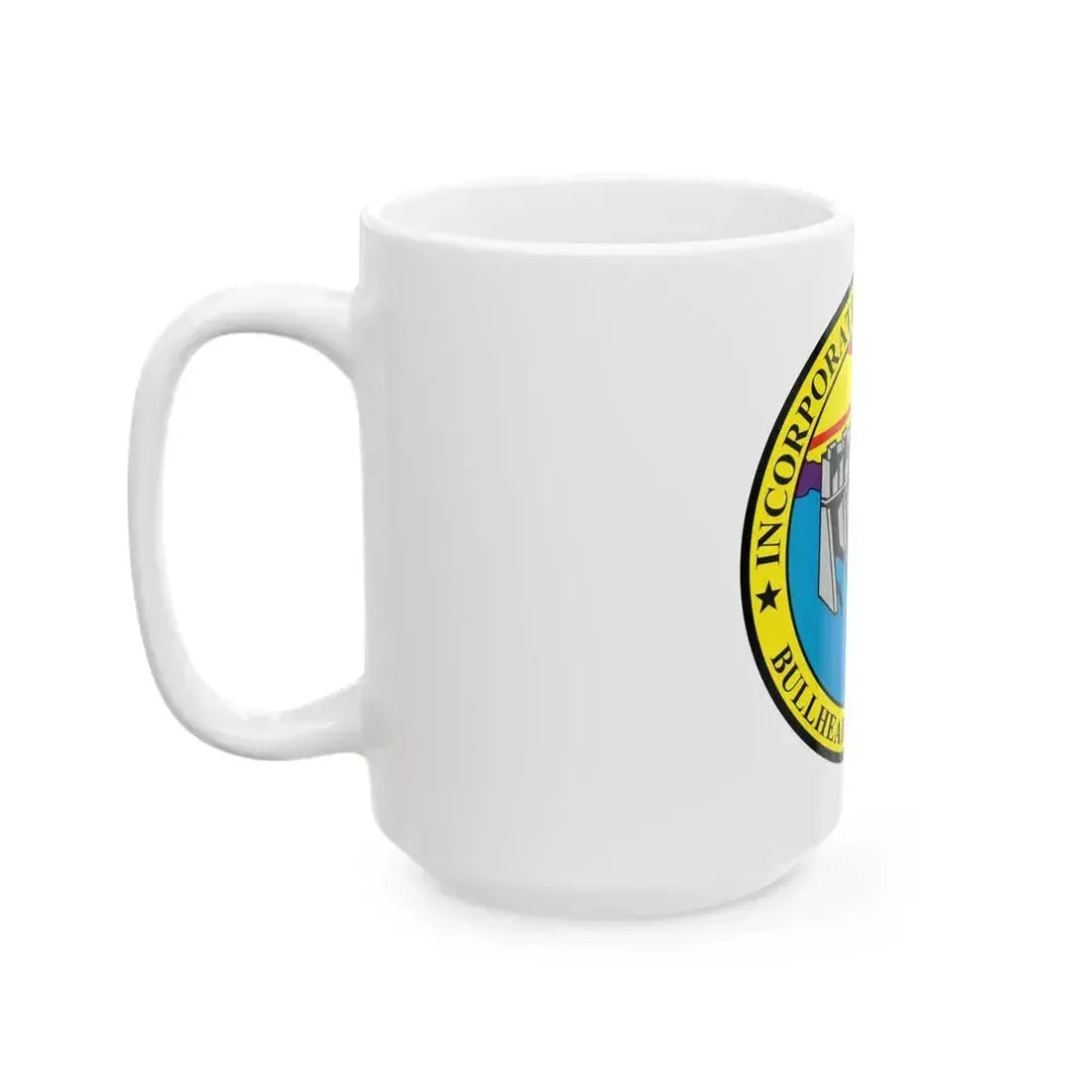 Flag of Bullhead City Arizona (United States) White Coffee Mug - Go Mug Yourself