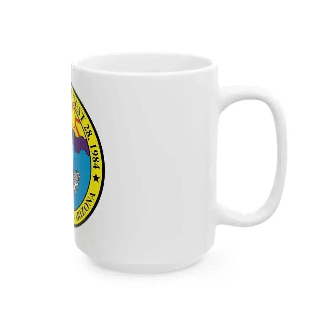 Flag of Bullhead City Arizona (United States) White Coffee Mug - Go Mug Yourself