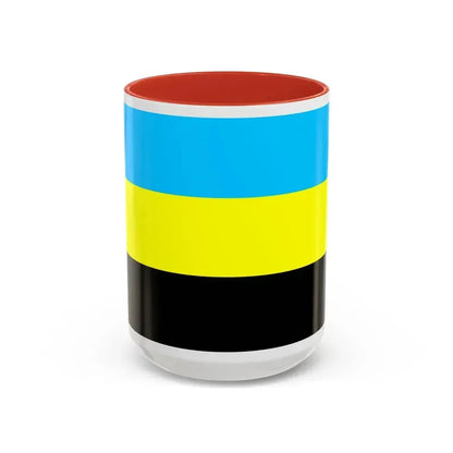 Flag of Bulungan Malaysia - Accent Coffee Mug 15oz Red - Go Mug Yourself