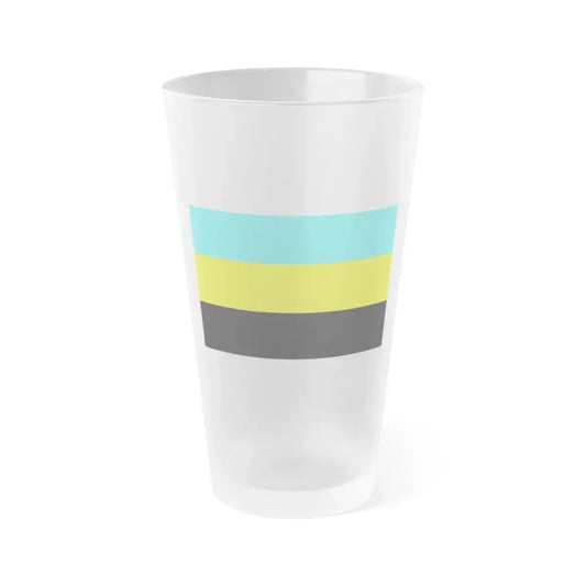 Flag of Bulungan Malaysia - Frosted Pint Glass 16oz 16oz Frosted - Go Mug Yourself