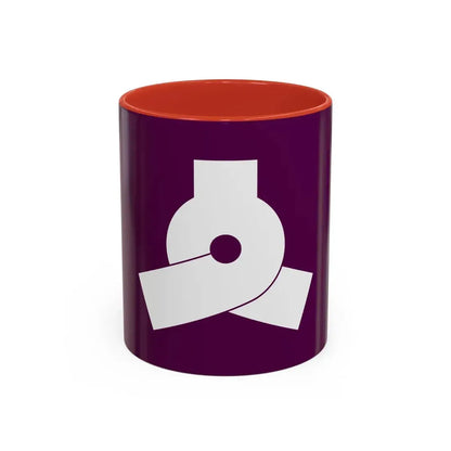 Flag of Bunkyo Tokyo Japan - Accent Coffee Mug 11oz Red - Go Mug Yourself