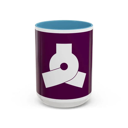 Flag of Bunkyo Tokyo Japan - Accent Coffee Mug 15oz Light Blue - Go Mug Yourself
