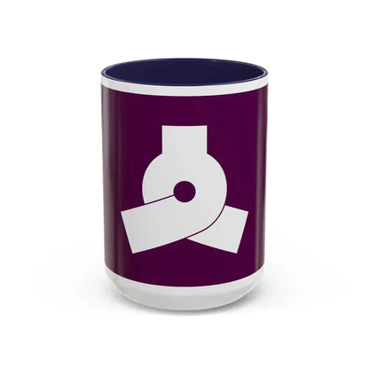 Flag of Bunkyo Tokyo Japan - Accent Coffee Mug 15oz Navy - Go Mug Yourself
