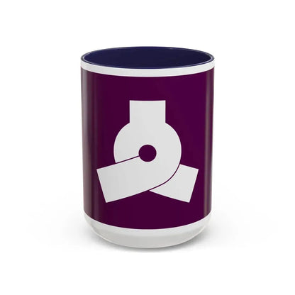 Flag of Bunkyo Tokyo Japan - Accent Coffee Mug 15oz Navy - Go Mug Yourself
