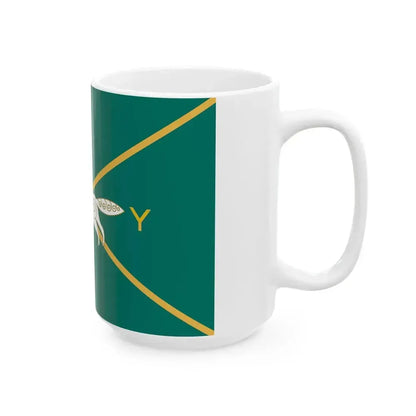 Flag of Buraevsky rayon (Russia) White Coffee Mug - Go Mug Yourself