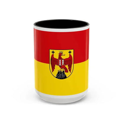 Flag of Burgenland Austria - Accent Coffee Mug 15oz Black - Go Mug Yourself