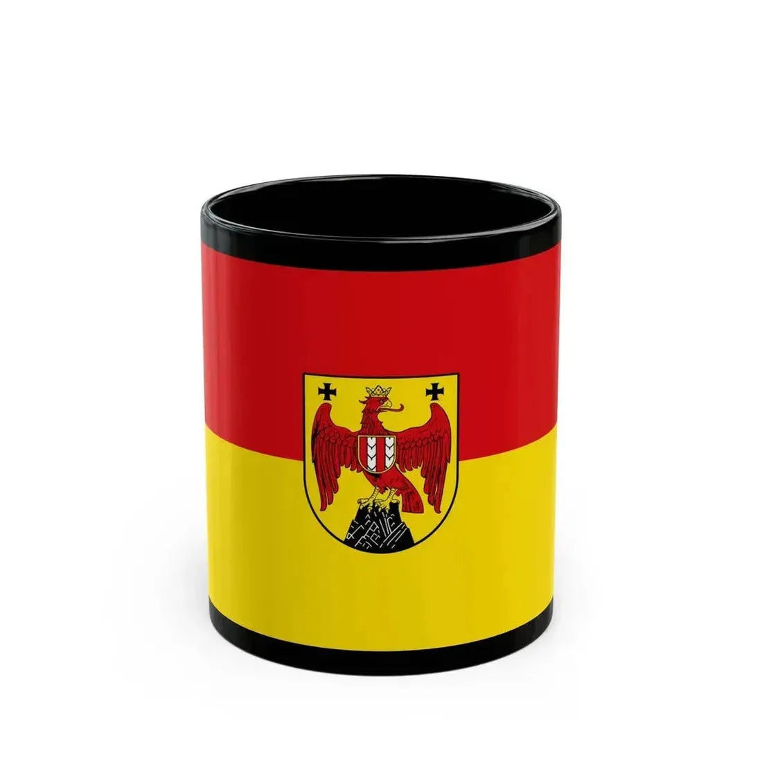 Flag of Burgenland Austria - Black Coffee Mug 11oz - Go Mug Yourself