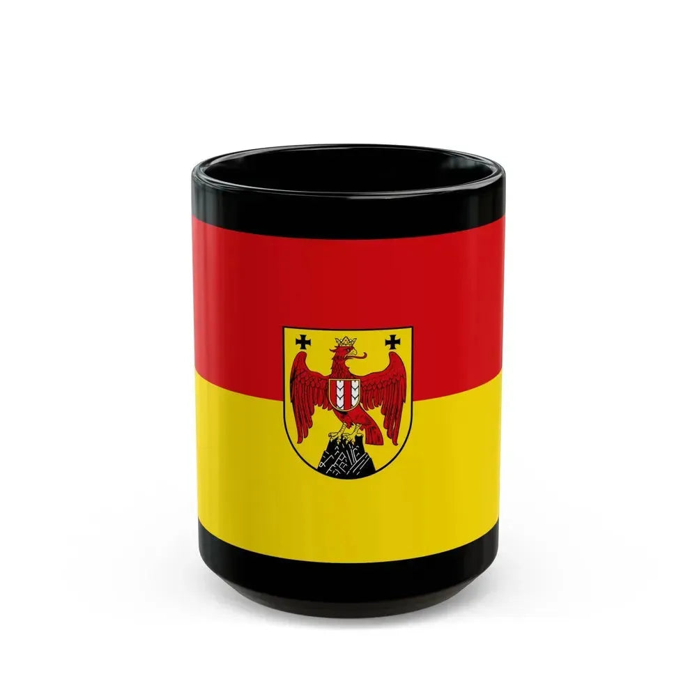 Flag of Burgenland Austria - Black Coffee Mug 15oz - Go Mug Yourself
