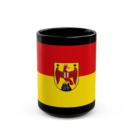 Flag of Burgenland Austria - Black Coffee Mug-15oz-Go Mug Yourself