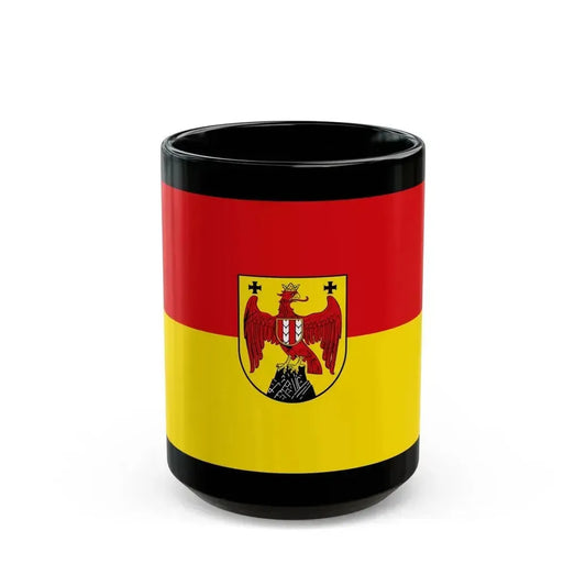 Flag of Burgenland Austria - Black Coffee Mug 15oz - Go Mug Yourself