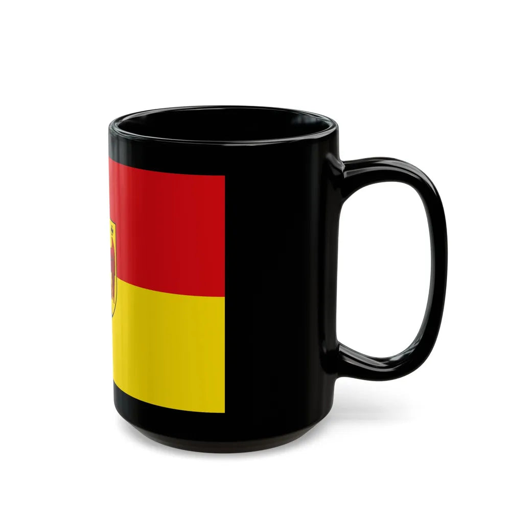 Flag of Burgenland Austria - Black Coffee Mug-Go Mug Yourself