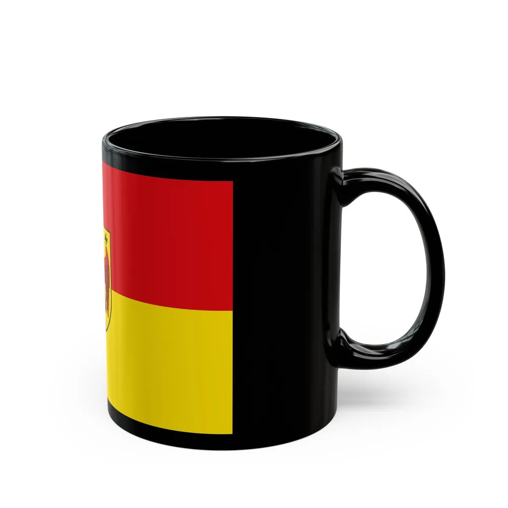 Flag of Burgenland Austria - Black Coffee Mug-Go Mug Yourself