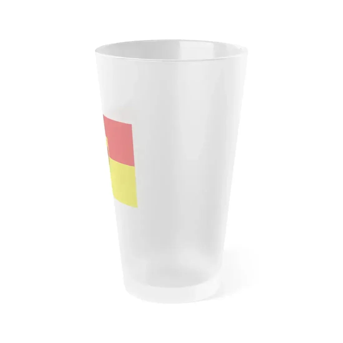 Flag of Burgenland Austria - Frosted Pint Glass 16oz - Go Mug Yourself
