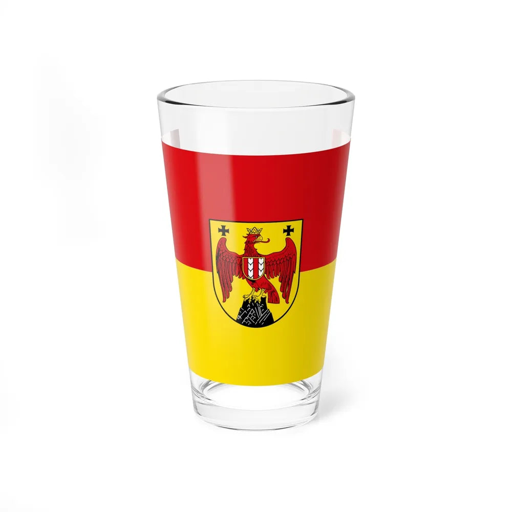 Flag of Burgenland Austria - Pint Glass 16oz-16oz-Go Mug Yourself