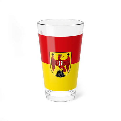 Flag of Burgenland Austria - Pint Glass 16oz-16oz-Go Mug Yourself