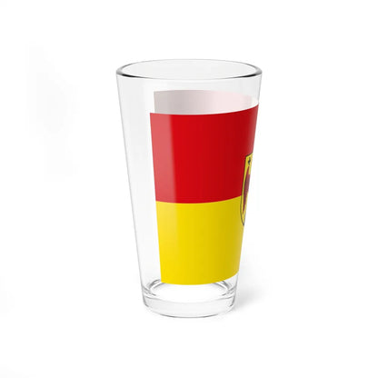 Flag of Burgenland Austria - Pint Glass 16oz-Go Mug Yourself