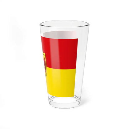 Flag of Burgenland Austria - Pint Glass 16oz-Go Mug Yourself