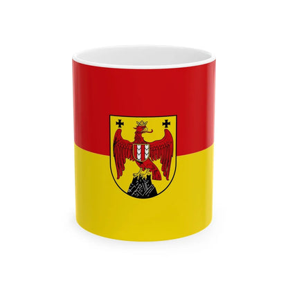 Flag of Burgenland Austria - White Coffee Mug-11oz-Go Mug Yourself