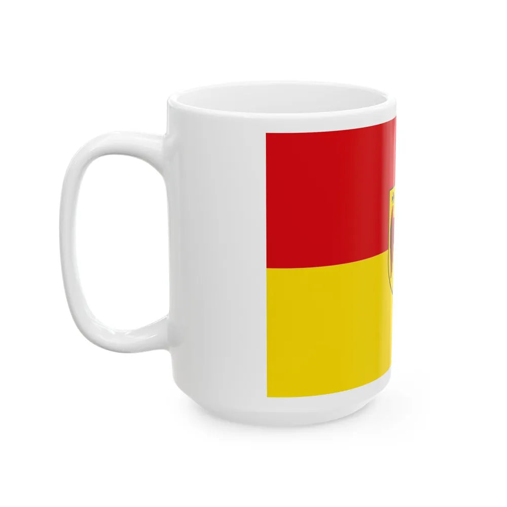 Flag of Burgenland Austria - White Coffee Mug-Go Mug Yourself