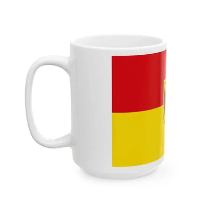 Flag of Burgenland Austria - White Coffee Mug - Go Mug Yourself
